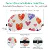 2 Pack Sleep Eye Mask for Women Men, Soft Breathable Eye Cove No Pressure Blackout Night Blindfold for Sleeping Light Blocking with Adjustable Strap, Heart Pattern view 3