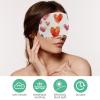 2 Pack Sleep Eye Mask for Women Men, Soft Breathable Eye Cove No Pressure Blackout Night Blindfold for Sleeping Light Blocking with Adjustable Strap, Heart Pattern view 4
