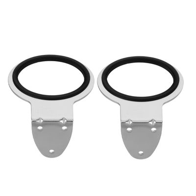 Didiseaon 2pcs Hair Dryer Holder Stand Wall Mount for Bathroom Stainless Steel Space Saving Hair Dryer Wall Mount Bracket
