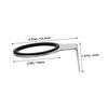 Didiseaon 2pcs Hair Dryer Holder Stand Wall Mount for Bathroom Stainless Steel Space Saving Hair Dryer Wall Mount Bracket view 2