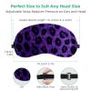 2 Pack Sleep Eye Mask for Women Men, Soft Breathable Eye Cove No Pressure Blackout Night Blindfold for Sleeping Light Blocking with Adjustable Strap, Colorful Ink Leopard Print view 3
