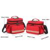 Lcoygia Family Medical Bag Empty,Double Layer Emergency Medical Supplies Bag,First Aid Bag,Medicine Storage Bag Suitable for Home or Travel Use (Red, Single Layer) view 2