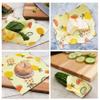 EcoHMVerve Organic Beeswax Wraps - Reusable Food Wrap for Sandwiches, Bread & Cheese | Bee Wrap with multifunctional brush, 3 Sizes Plastic-Free (Multipack) view 2
