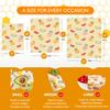 EcoHMVerve Organic Beeswax Wraps - Reusable Food Wrap for Sandwiches, Bread & Cheese | Bee Wrap with multifunctional brush, 3 Sizes Plastic-Free (Multipack) view 3