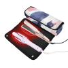Foiosoh Hair Tools Travel Bag with Iron Mat Portable Travel Carrying Case for Curling Iron Straightener Flat Hair Dryer, Funny Cat Chic Style White view 2