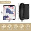 Foiosoh Hair Tools Travel Bag with Iron Mat Portable Travel Carrying Case for Curling Iron Straightener Flat Hair Dryer, Funny Cat Chic Style White view 4