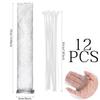 Lint Traps for Washing Machine Hose Stainless Steel Lint Snare Traps Laundry Mesh Washer Hose Filter 12 Pieces with 12 Pcs Cable Ties view 2