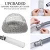 Lint Traps for Washing Machine Hose Stainless Steel Lint Snare Traps Laundry Mesh Washer Hose Filter 12 Pieces with 12 Pcs Cable Ties view 3