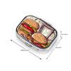 Funny Food Hamburgers and Mugs Pill Box 2 Compartment Square Portable Pill Case for Pocket or Purse Small Weekly Medicine Planner Travel Pillbox with Mirror Decorative Metal Vitamin Holder Gifts view 4