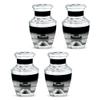 KARYLIZ Black Racer Car Urn for Ashes Adult Male Female - Cremation Keepsake Urns for Ashes - Funeral Urn Ashes - Memorial Urns for Human Ashes - Mini Funeral for Mom & Dad Decorative (3inch, 4Pc) view 1