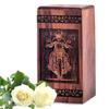 MUKTIVE 5 Inch Black Bike Small Handmade Wooden Cremation Urn for Ashes for Women - Urns for Human Ashes Adult - Pack of 1 with 6 Cubic Inches view 1
