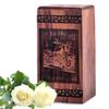 MUKTIVE 10 Inch Black Bike Large Memorial Wooden Urns for Human Ashes Adult Female - Handmade Cremation Urn for Ashes Adult Male - Pack of 1 with 180 Cubic Inches view 1