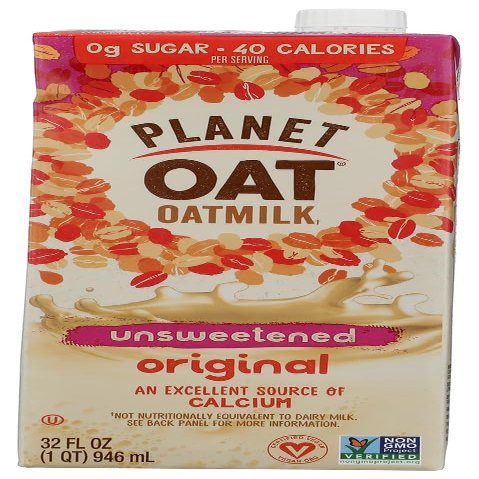 Planet Oat Original Unsweetened Oatmilk, 32 Fl Oz