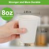 BZOM Coffee Cups, 120 Pack 8 Oz Paper Cups, Disposable Paper Coffee Cups 8 Oz, Hot White Water Cups, Disposable Cups for Juice Water Tea, Using for Party Home Office Travel view 2