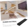 LIFKOME Home Indoor Sweeping Robot Climbing Mat Threshold & Wheelchair Ramps for Doorway Push Entry Ramp Pads Broom Service Transitioning Scooter Small Modular Carpet Sweeper Rubber Black view 3