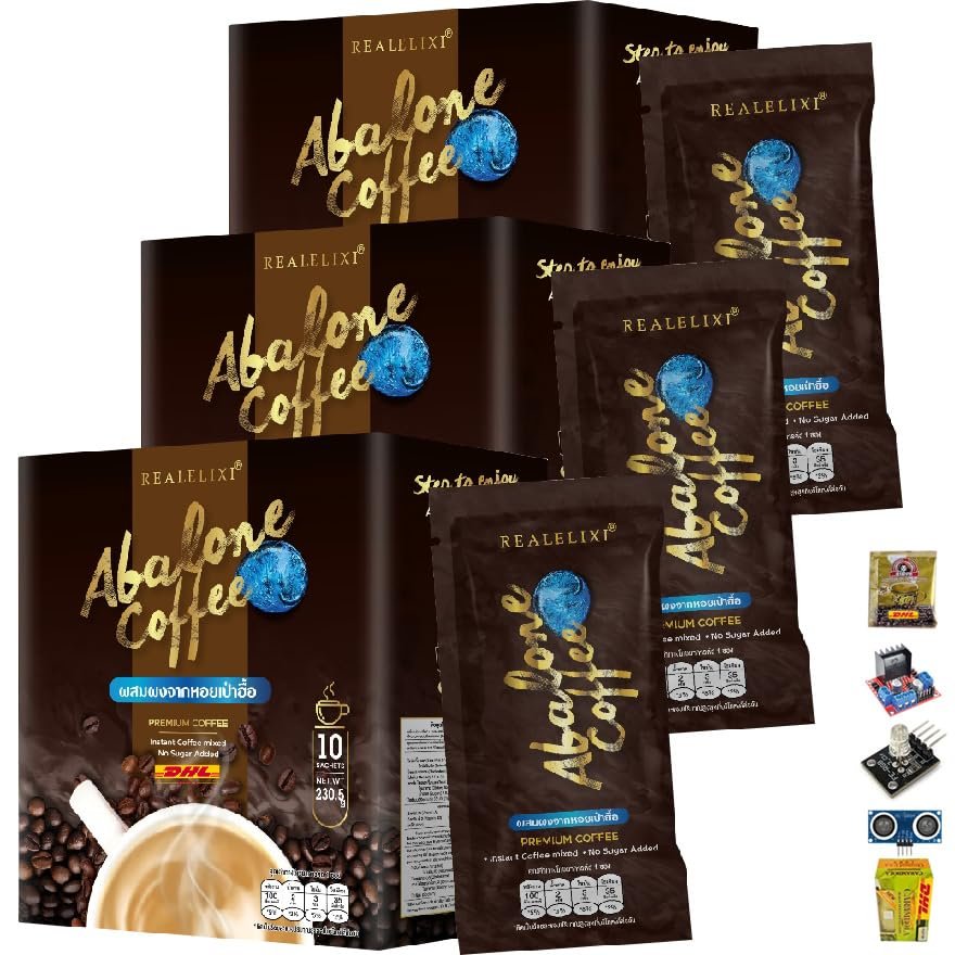 10 Sachets/Pack(230.50g) Realelixir Coffee Robusta Herbal Delicious Intense Roasted Much Mellow Good Shape (of 3) By Beautygoodshop [Get Free For You Beauty Gifts]