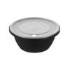 Restaurantware Microwavable Plastic Bowls 25 Count 51 Oz Leak-Proof Soup Containers Stackable Food Storage Bowls Round Black view 2