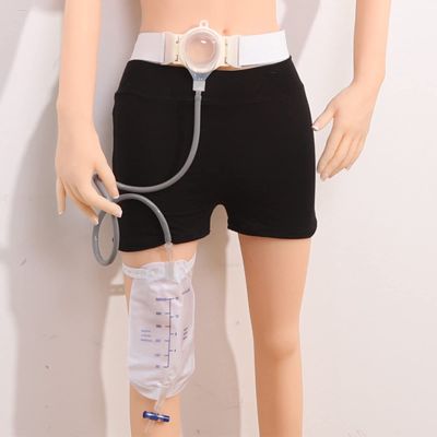 Kioxiuin Ostomy Stoma Bags, Leakproof Colostomy Care Bladder Full Cut Waist Side Urine Bag, 35mm Size, No Need for Paste, Ileostomy Compatible