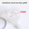 Kioxiuin Ostomy Stoma Bags, Leakproof Colostomy Care Bladder Full Cut Waist Side Urine Bag, 35mm Size, No Need for Paste, Ileostomy Compatible view 4