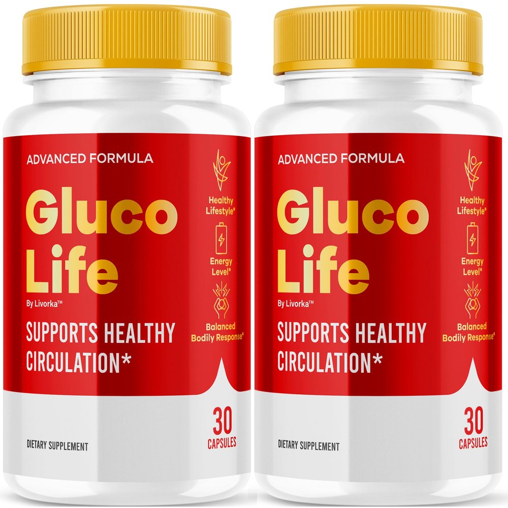 (2 Pack) GlucoLife Capsules - Official GlucoLife Premium Formula Supplement Pills, Advanced Support Formula for Wellness & Overall Health, All Natural Ingredients GlucoLife, 60 Capsules for 2 Months