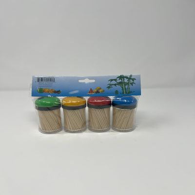 800 Pieces Bamboo Toothpick Set - 6 Pack