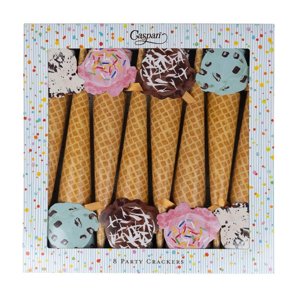 Caspari Ice Cream Cones Celebration party favor - 8 party favor Per Box