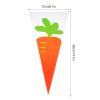 FOMIYES 100pcs Triangular Carrot Pattern Candy Bags Popcorn Storage for Parties Gatherings and Treats view 2