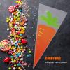 FOMIYES 100pcs Triangular Carrot Pattern Candy Bags Popcorn Storage for Parties Gatherings and Treats view 4