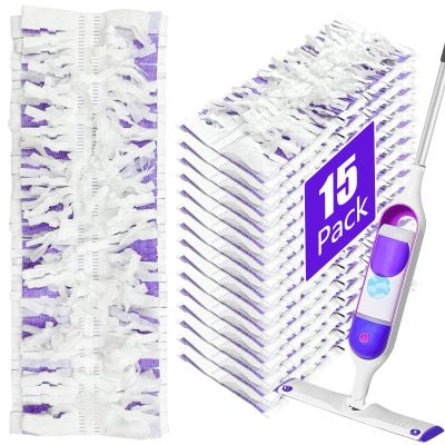 15 Pack Disposable Mopping Pads Refills for Swiffer PowerMop, Replacement with Power Mop RefillsPower Mop Pads, Spray PowerMop Mopping PadRefills for Floor Cleaning