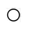 Alipis 10pcs Epdm Rubber Gaskets for Singing Bowls High-Temperature Resistant Easy to Install Cushion for Musical Instruments Inner Diameter Versatile Use for Meditation and Rituals view 2