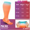 bropite 3/4 Pairs Plus Size Compression Socks for Women & Men 20-30 mmhg-Extra Wide Calf Support Socks for Medical,Running view 3