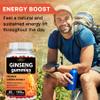 Auranic 60 Count Asian Panax Ginseng Gummies 1500mg Supplements for Men and Women, Energy Maca Ginseng Root Extract Gummies for Memory & Immunity Support, Pectin-Based Apple Flavored Chews Gummy view 2
