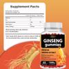 Auranic 60 Count Asian Panax Ginseng Gummies 1500mg Supplements for Men and Women, Energy Maca Ginseng Root Extract Gummies for Memory & Immunity Support, Pectin-Based Apple Flavored Chews Gummy view 3
