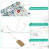 Victoroes Flower Drawstring Gift Bags 10 Pieces, 5" x 7" Small Welcome Farmhouse Style Blue Red Gift Bag Reusable Fabric Wrap Bags for Wedding Party Birthday Christmas Seasonal Holiday view 3