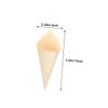 MAGICLULU 50pcs Ice Cream Cones for Party Events Charcuterie Holders Miniature Ice Cones Crafted from Sustainable Wood view 2