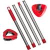 Mop Head Replacements Mop Handle for Ocedar,Adjustable Stainless Steel 4 Sections Mop Handle for O-cedar,Mop Base and Scrub view 1