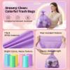 T.FORING Mini Trash Bags 1.2 Gallon Unscented, 0.82 Mil, Colored,300 Count view 4