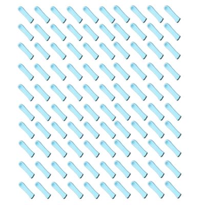 100 Pieces Ear Cleaner Tips, Ear Cleaner Replacement Tips, Silicone Ear Wax Removal Tool Cap for Ear Cleaner with Camera Blue
