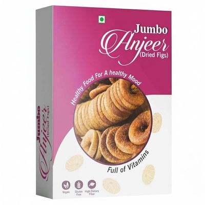 250g Afghani Anjeer Box Dry Fruits | Dried Afghani Anjir Figs Rich in Iron, Fibre & Vitamins | Healthy Snack Low in Calories and Fat Free | Dry Afghani Anjir Figs