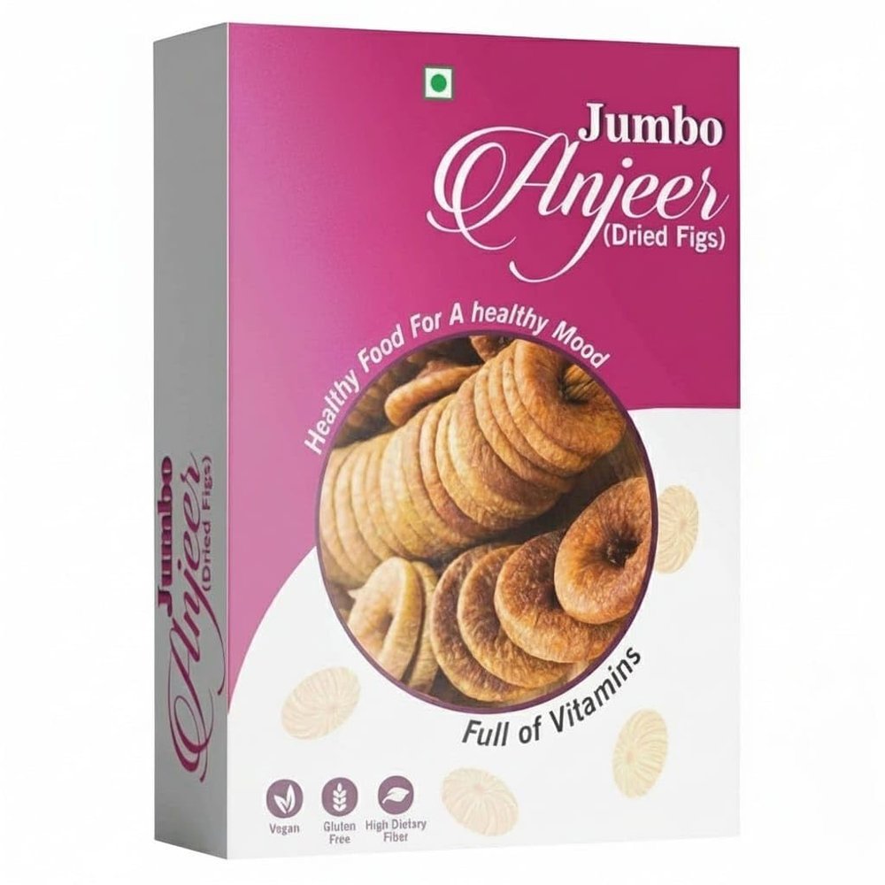 250g Afghani Anjeer Box Dry Fruits | Dried Afghani Anjir Figs Rich in Iron, Fibre & Vitamins | Healthy Snack Low in Calories and Fat Free | Dry Afghani Anjir Figs