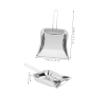 MAGICLULU Mini Metal Dustpan Stainless Steel Dust Brush Handle for Desktop Kitchen Workshop Garage Cleaning view 2