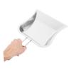 MAGICLULU Mini Metal Dustpan Stainless Steel Dust Brush Handle for Desktop Kitchen Workshop Garage Cleaning view 3