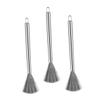 Kisangel 3pcs Stainless Steel Pot Cleaning Brush Dish Brush Long Handle for Cleaning Kitchen view 1