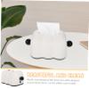 MAGICLULU Living Room Shell-shaped Tissue Box Holder for Napkins Elegant Nordic Design Handle Sturdy Material for Home Use for Dining Tables and Desks view 3