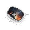 Electric Guitar Pill Box 2 Compartment Square Portable Pill Case for Pocket or Purse Small Weekly Medicine Planner Travel Pillbox with Mirror Decorative Metal Vitamin Holder Gifts view 4