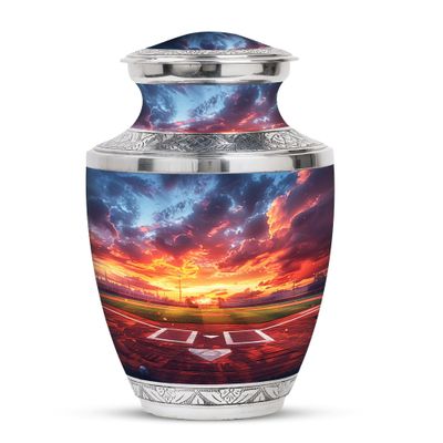 KARYLIZ Baseball Urn - Memorial Urn for Ashes Adult Male Dad - Large Funeral & Burial Urns for Male & Female - Baseball Cremation Urns for Human Ashes for Women 10 Inch