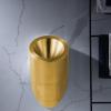 Wall-mounted Stainless Steel Urinal for Man, Intelligent Flushing Urinals for Men's Adult, Household/Commercial Sensor Male Toilet, Public Toilet Urinal, Adult Urinal for Bathroom Garage Bar,Gold view 1