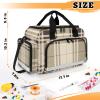 First Aid Bags Empty, Rustic Plaid Emergency Bag First Aid Kit Multiple Compartment Kit Carrier On Call Trauma Bag for Paramedics Emergency Medical Supplies Kit view 2