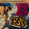 First Aid Bags Empty, Graffiti Sunflower Emergency Bag First Aid Kit Multiple Compartment Kit Carrier On Call Trauma Bag for Paramedics Emergency Medical Supplies Kit view 4