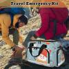 First Aid Bags Empty, Antarctic Birds Emergency Bag First Aid Kit Multiple Compartment Kit Carrier On Call Trauma Bag for Paramedics Emergency Medical Supplies Kit view 4